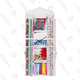 Double Sided Hanging Gift Wrap & Bag Organizer Storage